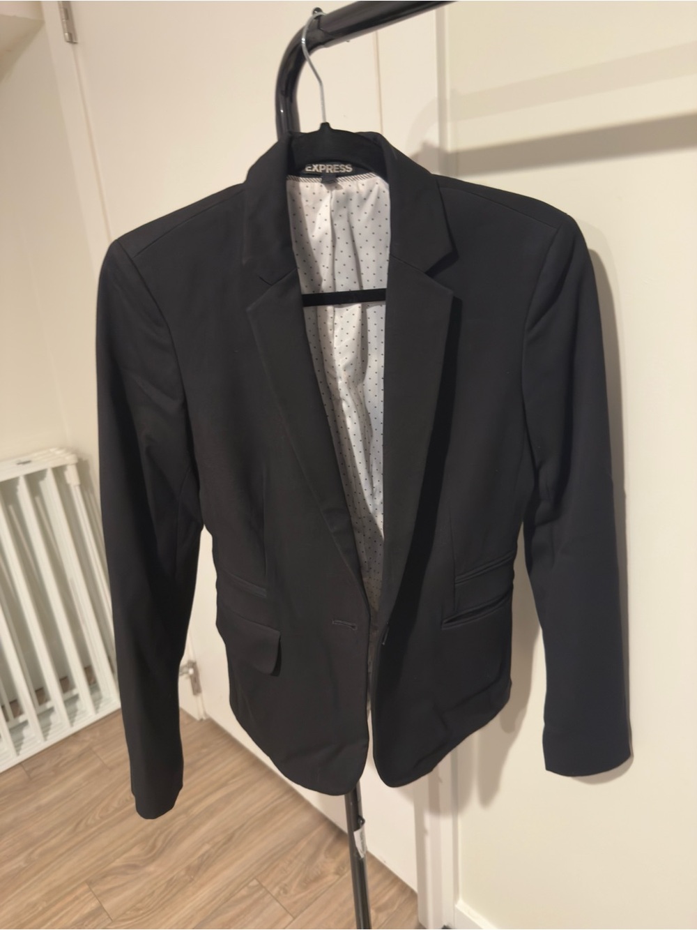 Express Black Women's Tailored Blazer with Notch Lapel